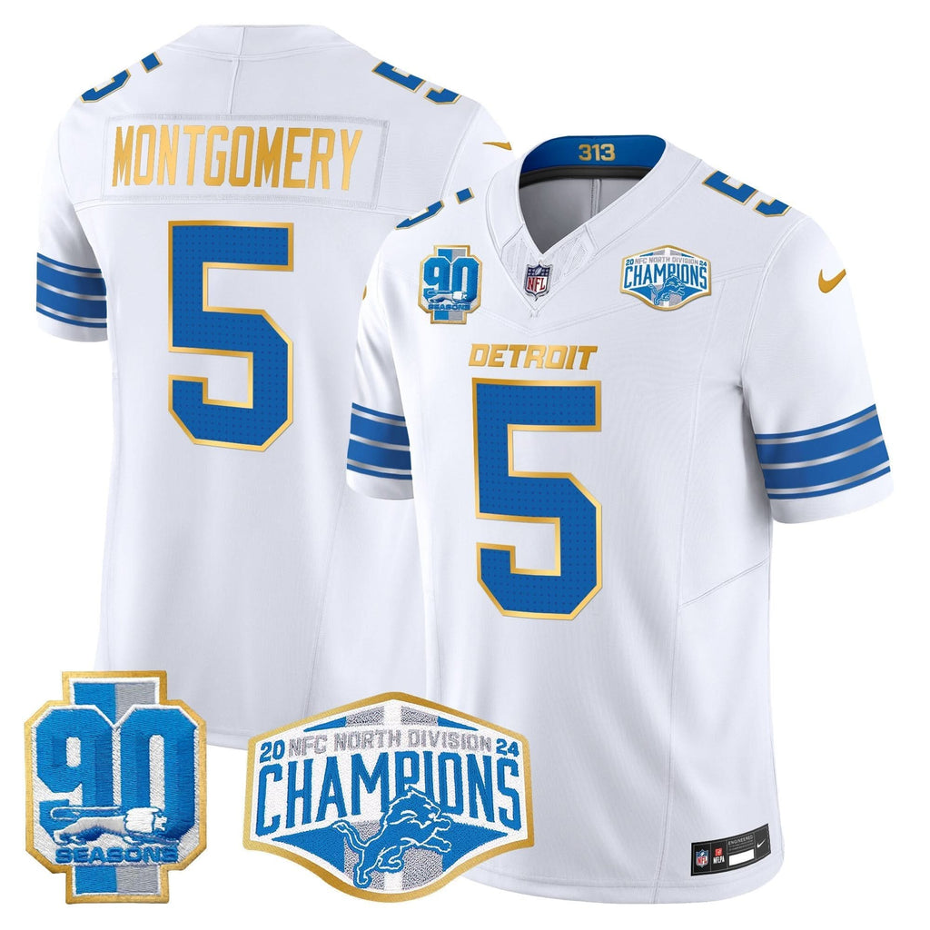 DET 2024 NFC North Division Champions Patch Gold Trim Vapor Limited Jersey - image 76