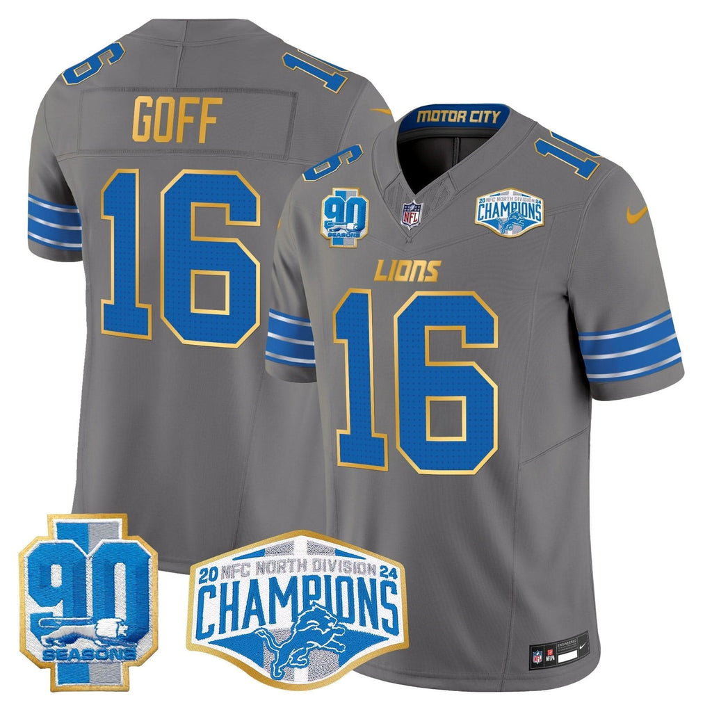 DET 2024 NFC North Division Champions Patch Gold Trim Vapor Limited Jersey - image 41