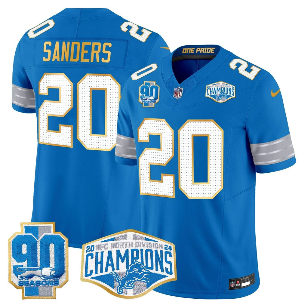 DET 2024 NFC North Division Champions Patch Gold Trim Vapor Limited Jersey - image 37