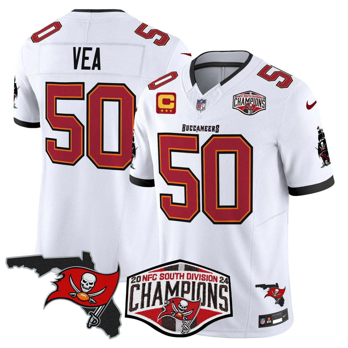 TB 2024 NFC South Division Champions Patch Vapor Limited Jersey - image 26