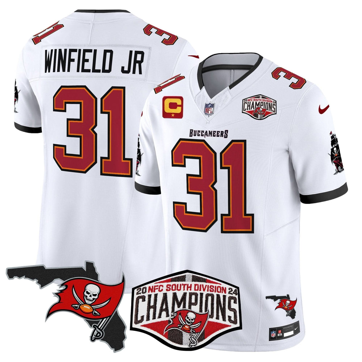 TB 2024 NFC South Division Champions Patch Vapor Limited Jersey - image 27