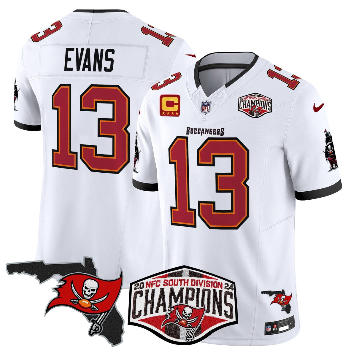 TB 2024 NFC South Division Champions Patch Vapor Limited Jersey - image 24