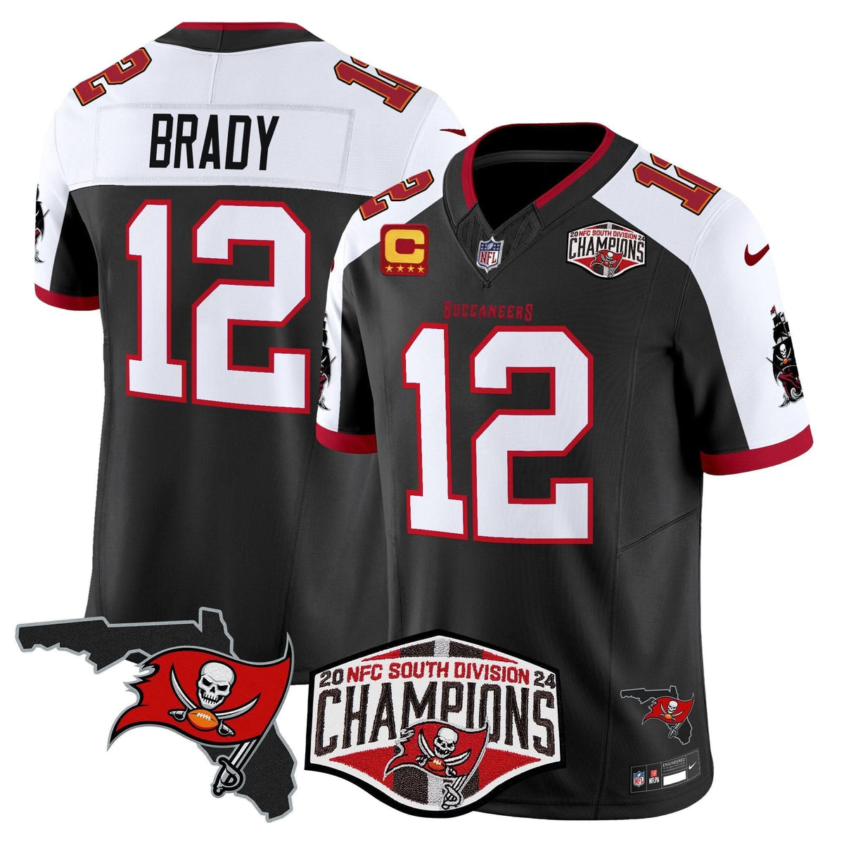 TB 2024 NFC South Division Champions Patch Vapor Limited Jersey - image 2