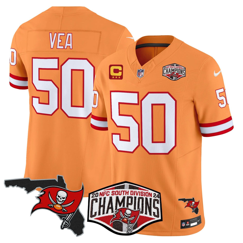 TB 2024 NFC South Division Champions Patch Vapor Limited Jersey - image 40