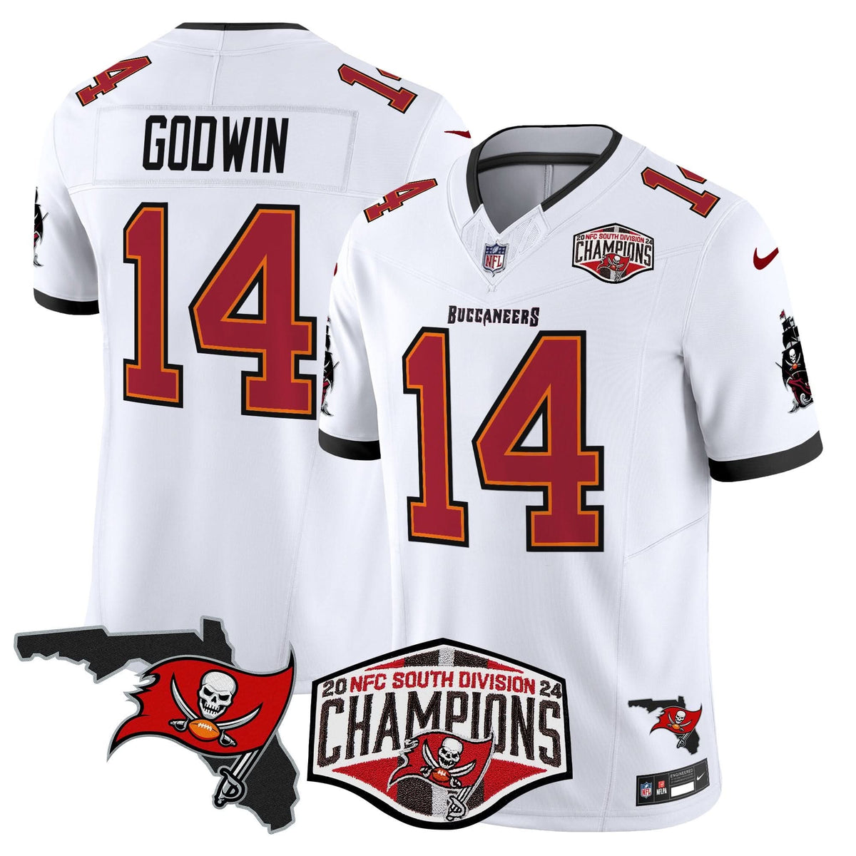 TB 2024 NFC South Division Champions Patch Vapor Limited Jersey - image 25