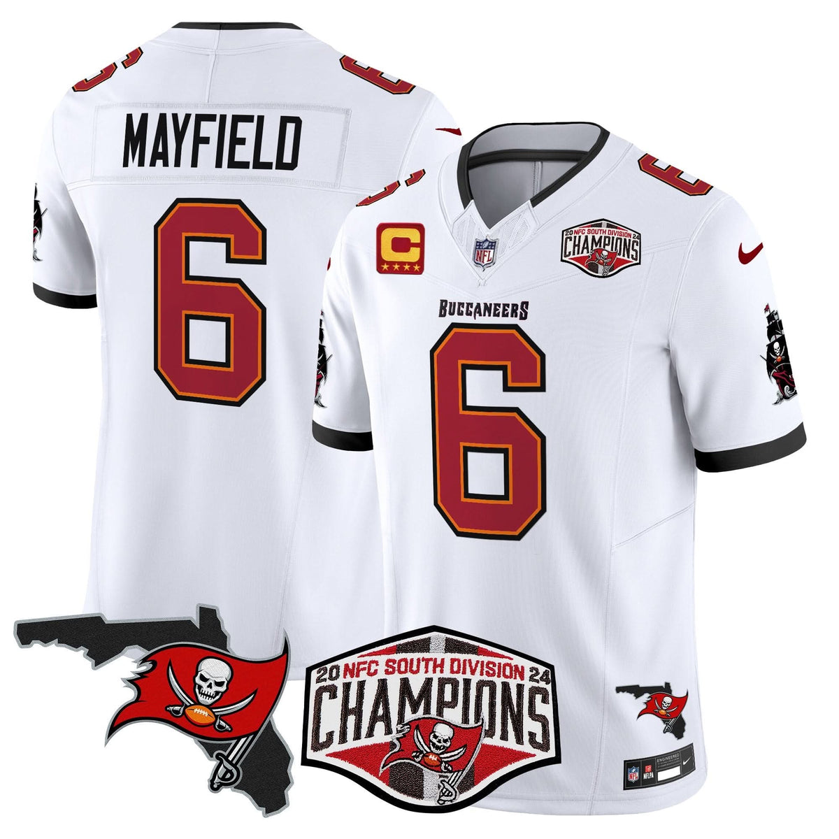 TB 2024 NFC South Division Champions Patch Vapor Limited Jersey - image 22