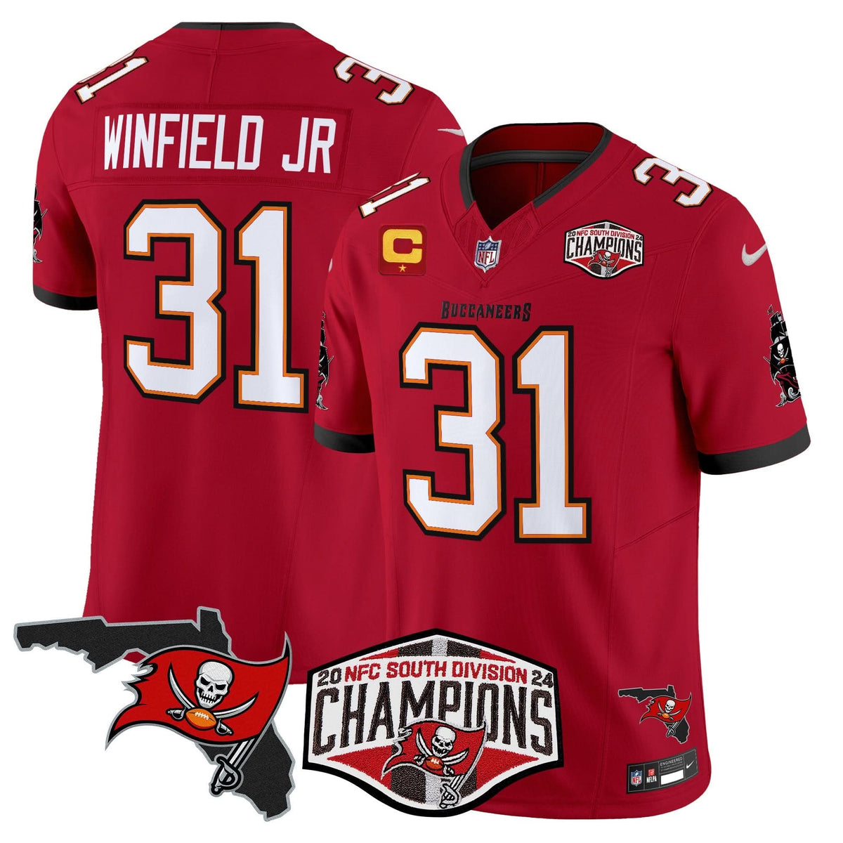 TB 2024 NFC South Division Champions Patch Vapor Limited Jersey - image 20