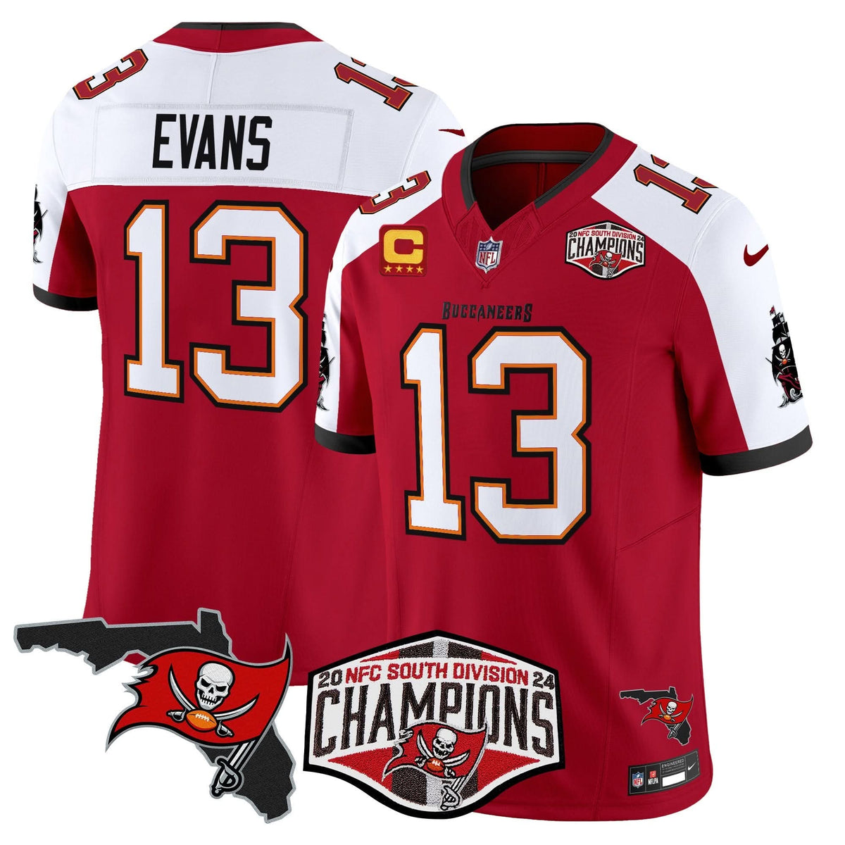 TB 2024 NFC South Division Champions Patch Vapor Limited Jersey - image 10