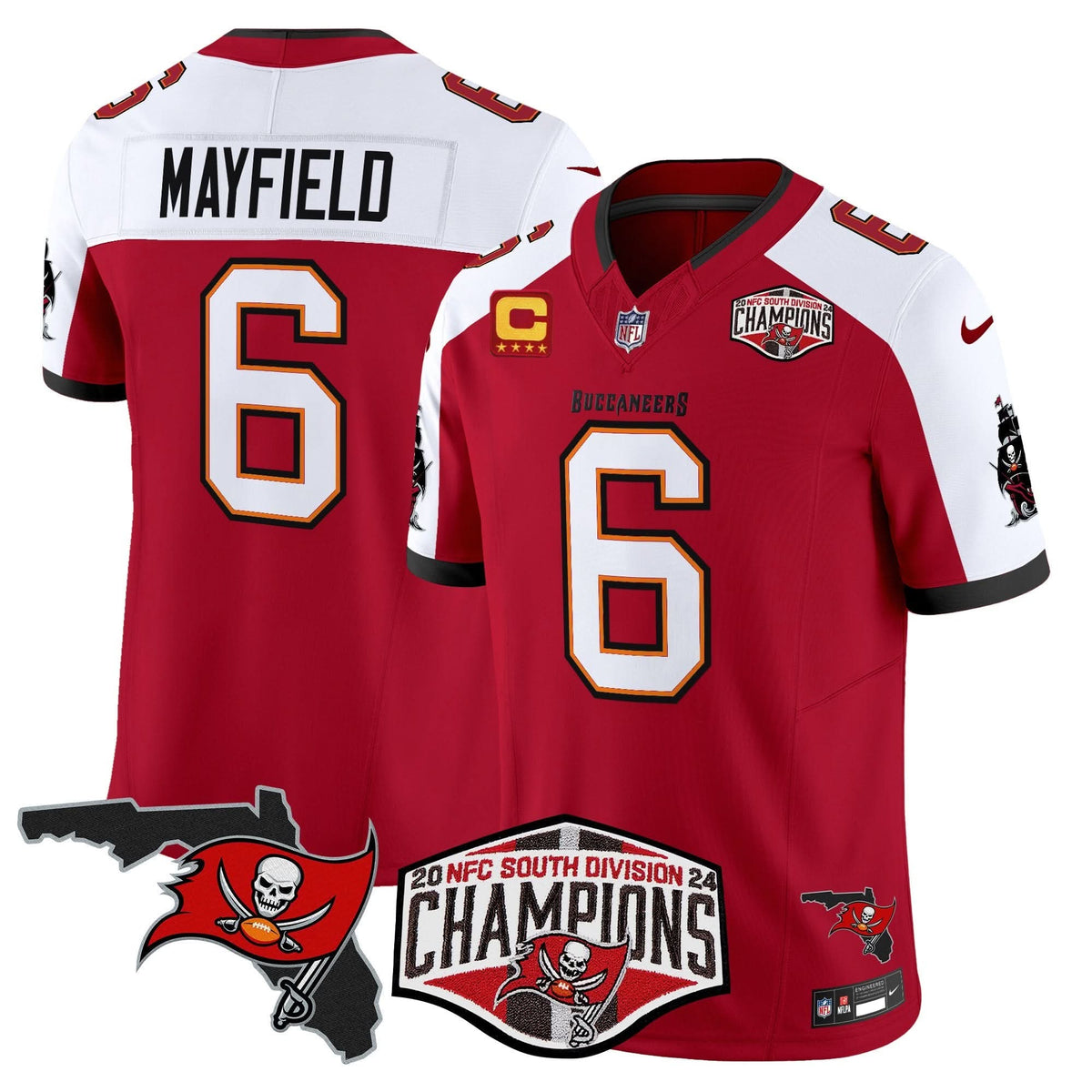 TB 2024 NFC South Division Champions Patch Vapor Limited Jersey - image 8