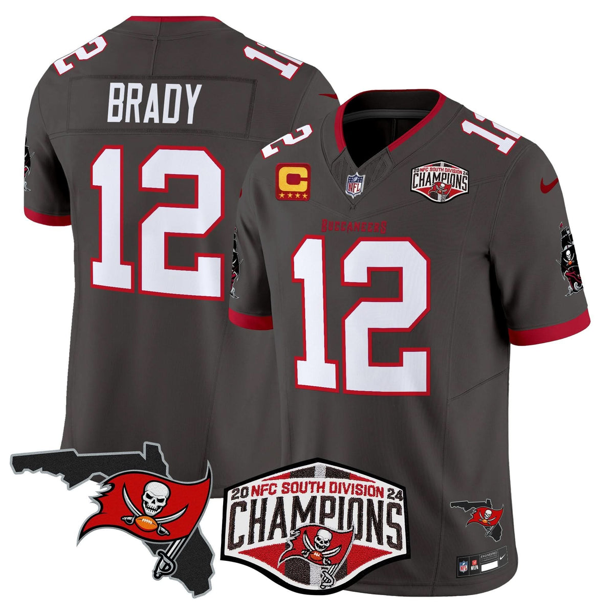 TB 2024 NFC South Division Champions Patch Vapor Limited Jersey - image 30