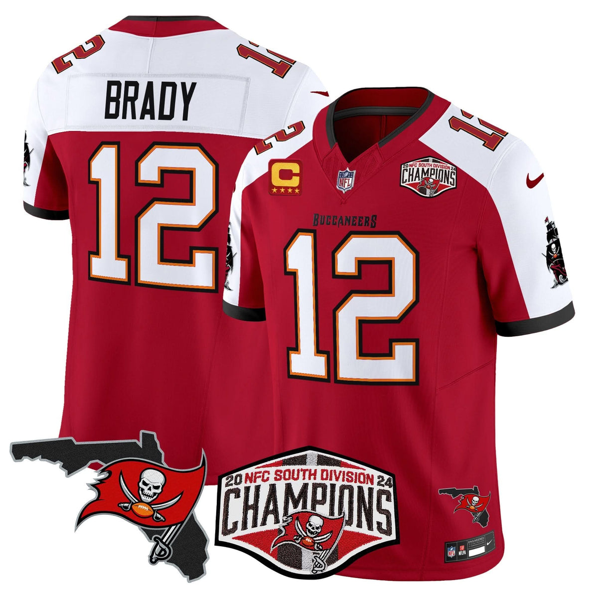 TB 2024 NFC South Division Champions Patch Vapor Limited Jersey - image 9
