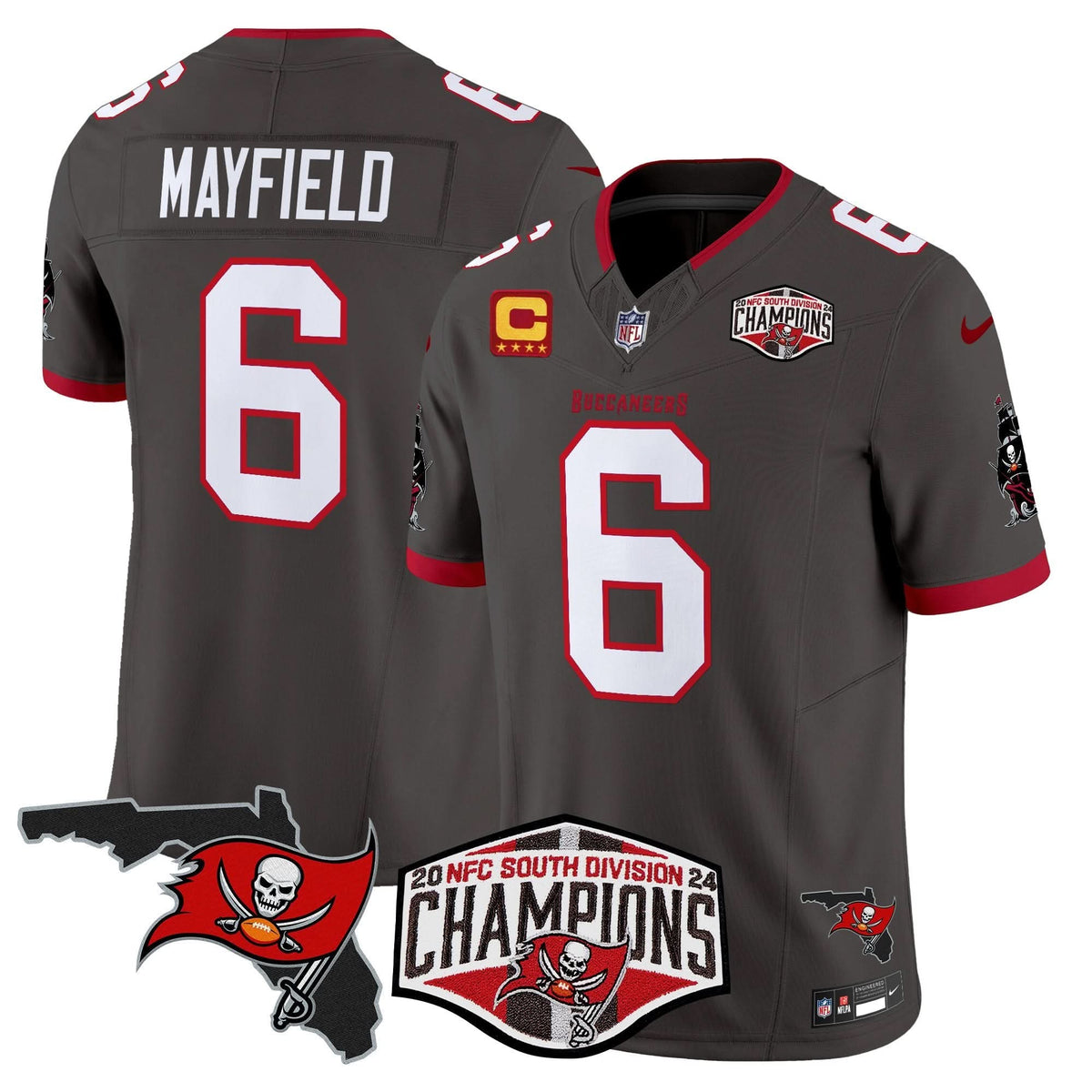 TB 2024 NFC South Division Champions Patch Vapor Limited Jersey - image 29