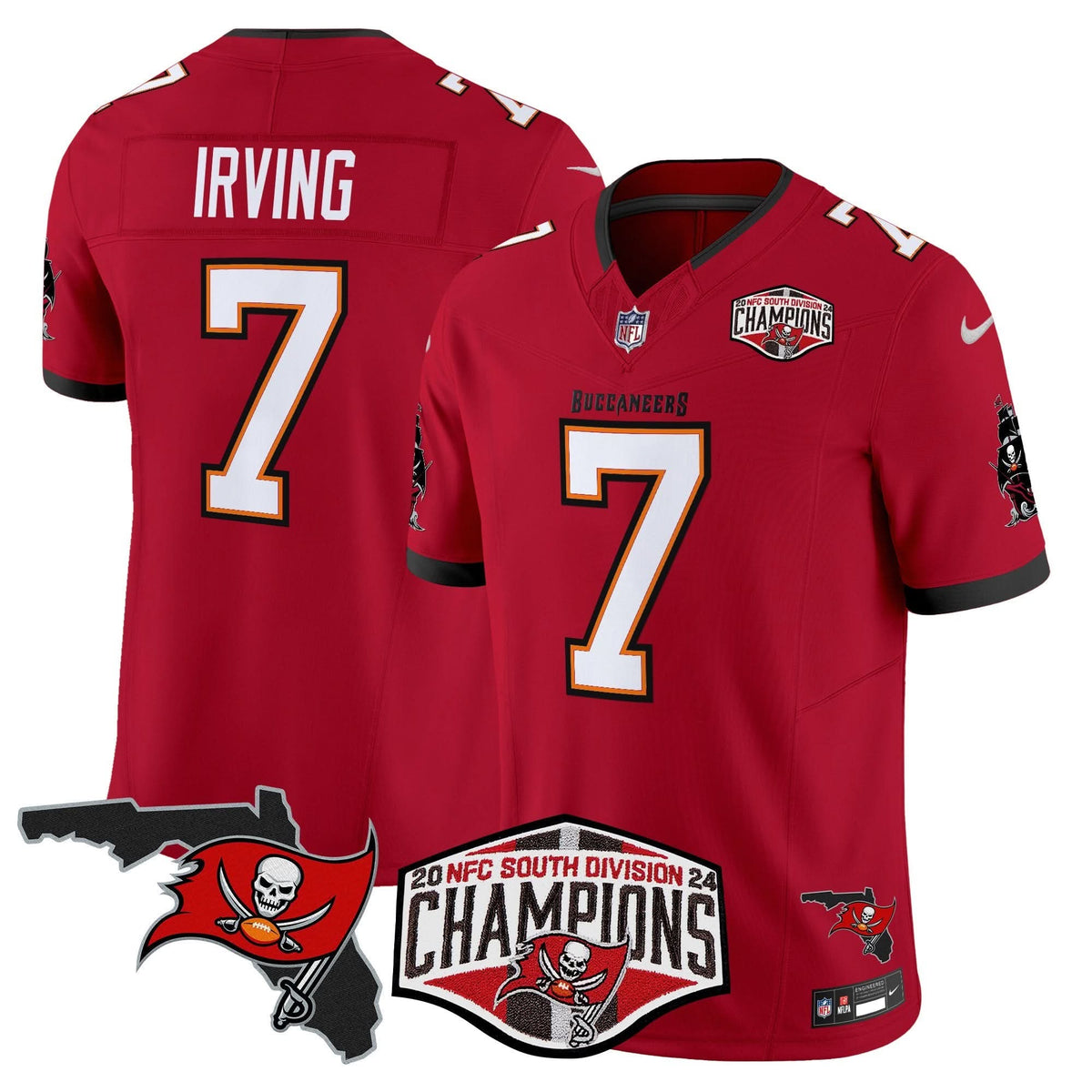 TB 2024 NFC South Division Champions Patch Vapor Limited Jersey - image 21