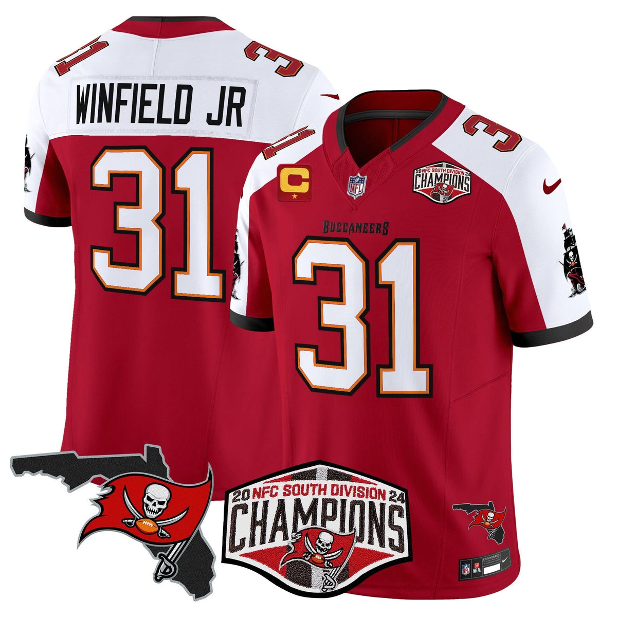 TB 2024 NFC South Division Champions Patch Vapor Limited Jersey - image 13