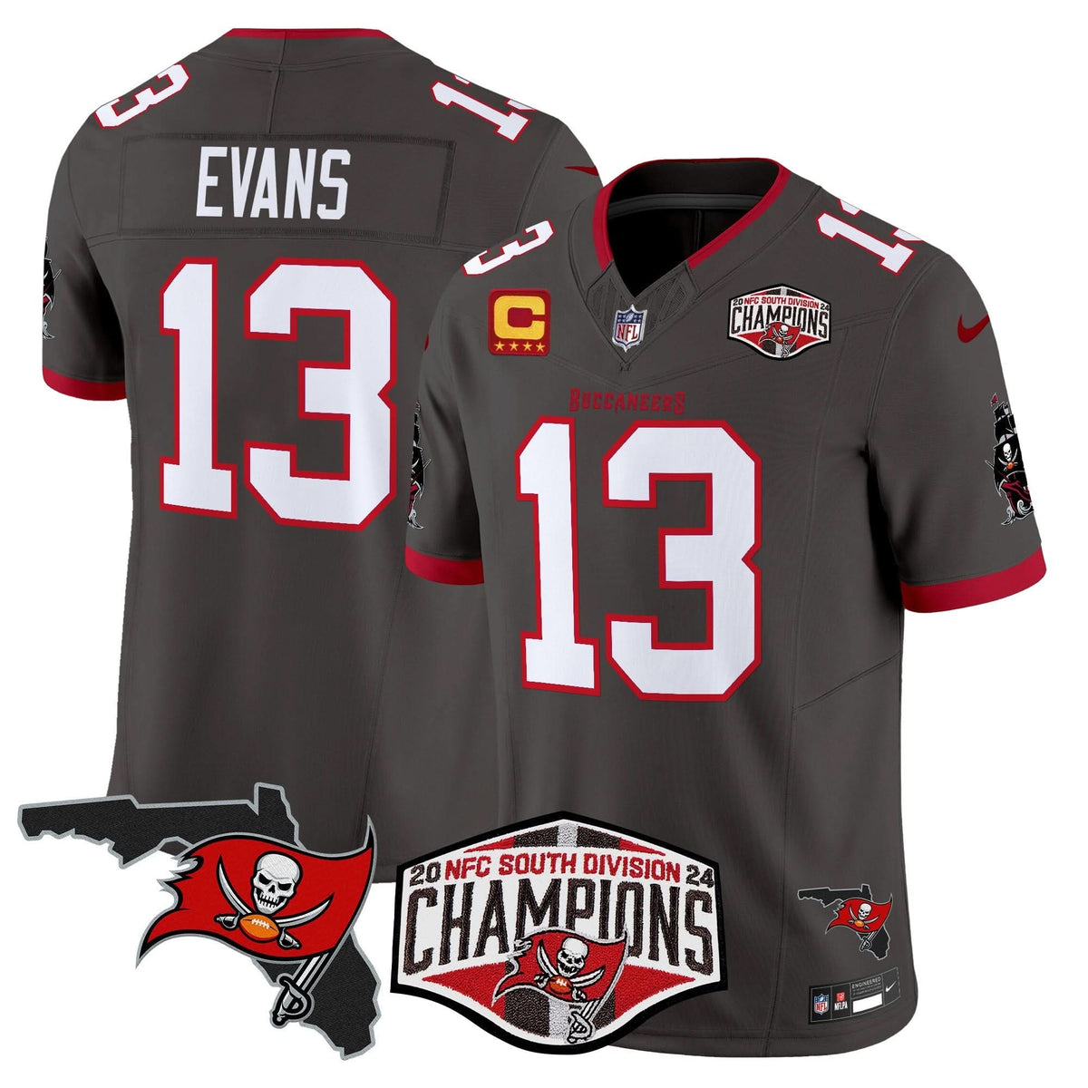 TB 2024 NFC South Division Champions Patch Vapor Limited Jersey - image 31