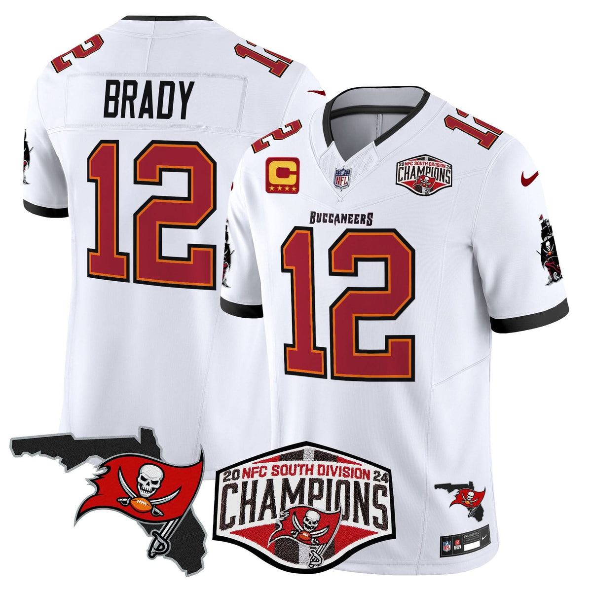 TB 2024 NFC South Division Champions Patch Vapor Limited Jersey - image 23