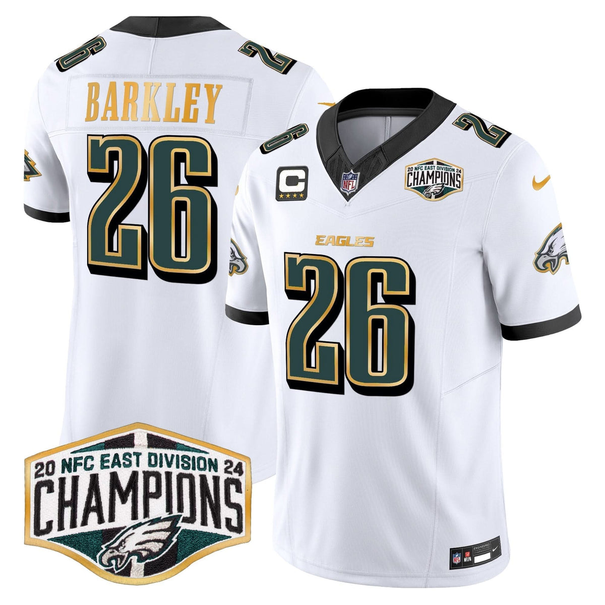 PHI 2024 NFC East Division Champions Gold Trim Vapor Limited Jersey - image 9