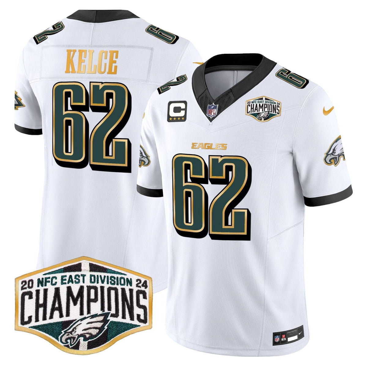 PHI 2024 NFC East Division Champions Gold Trim Vapor Limited Jersey - image 52
