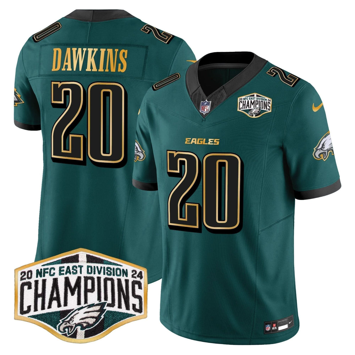 PHI 2024 NFC East Division Champions Gold Trim Vapor Limited Jersey - image 82
