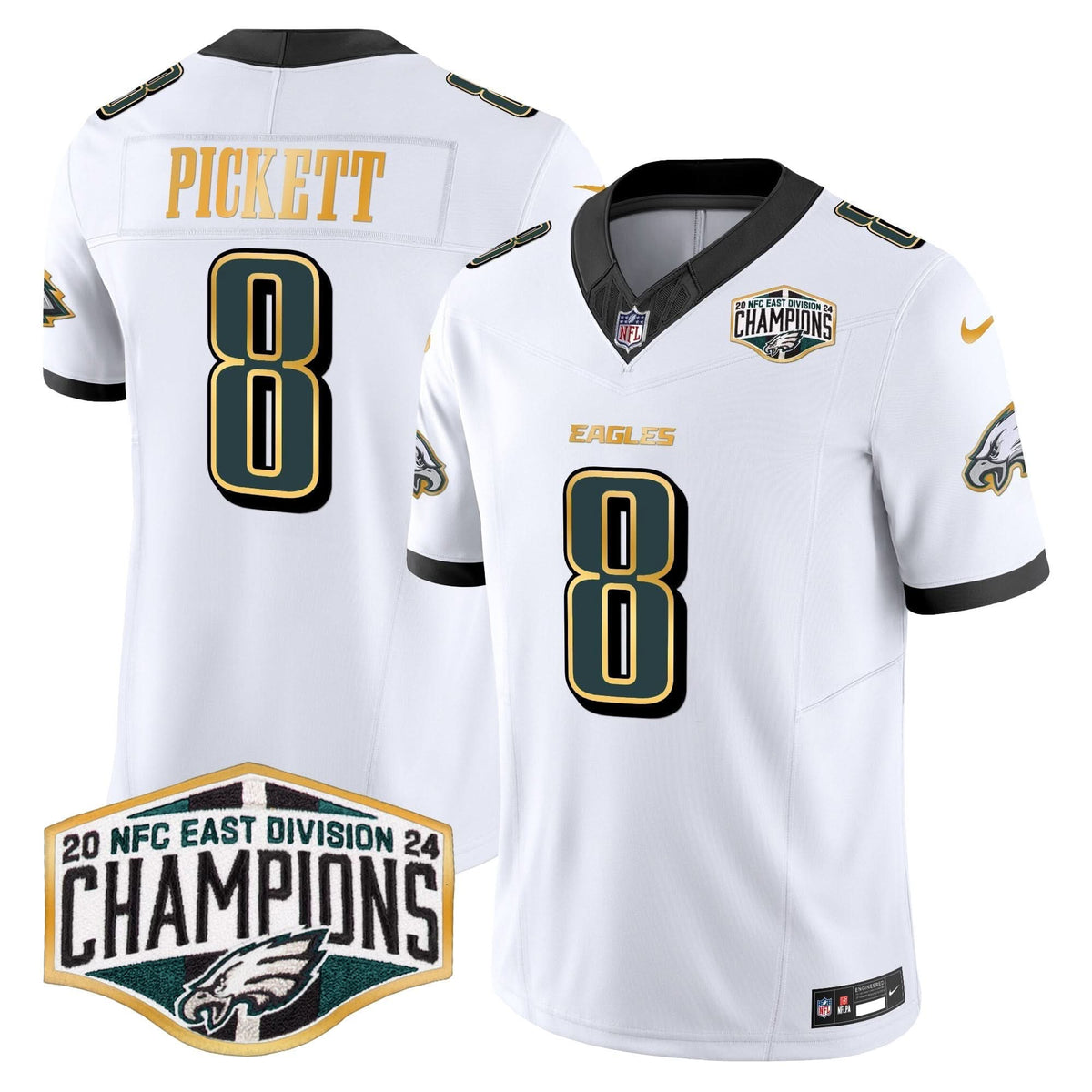PHI 2024 NFC East Division Champions Gold Trim Vapor Limited Jersey - image 10