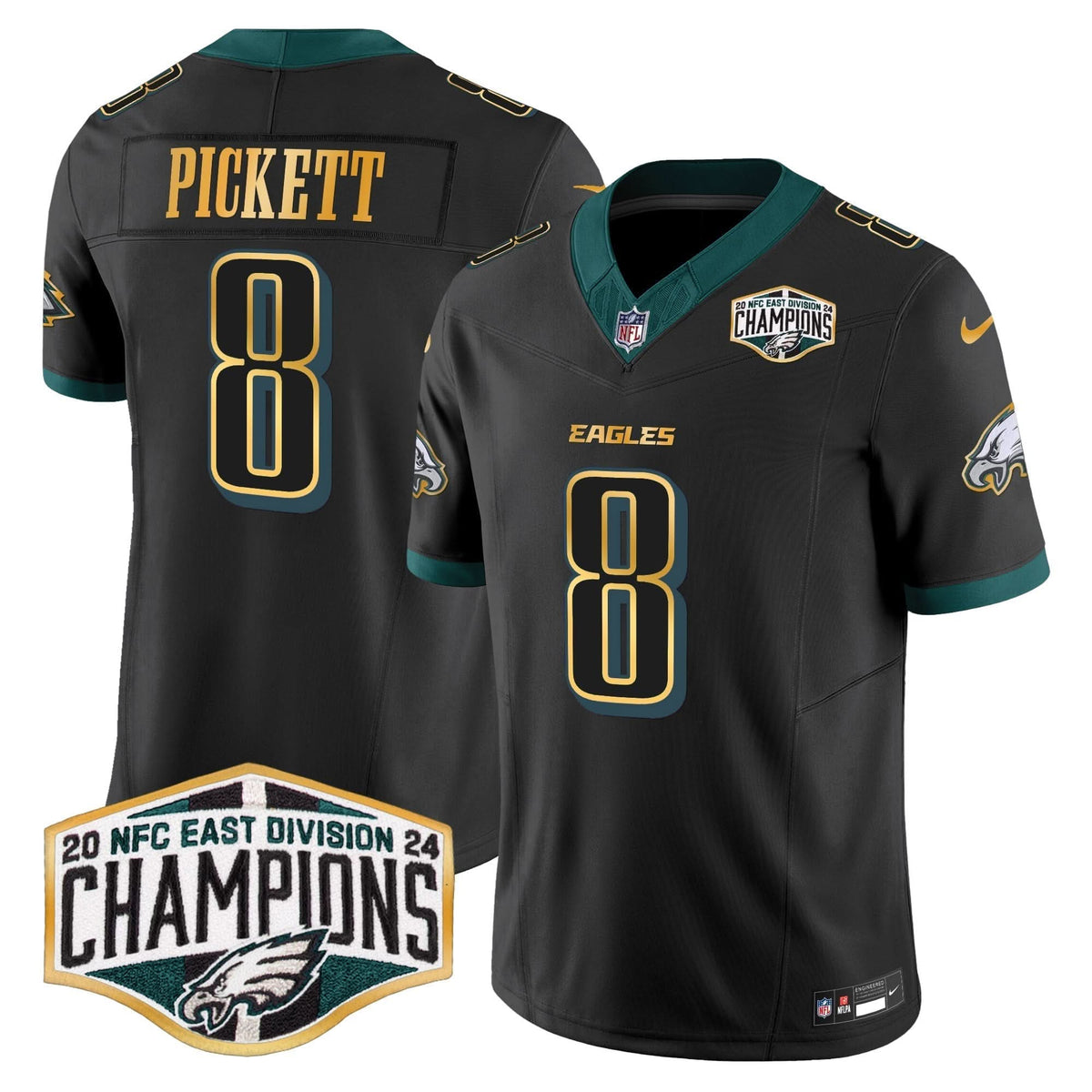 PHI 2024 NFC East Division Champions Gold Trim Vapor Limited Jersey - image 18