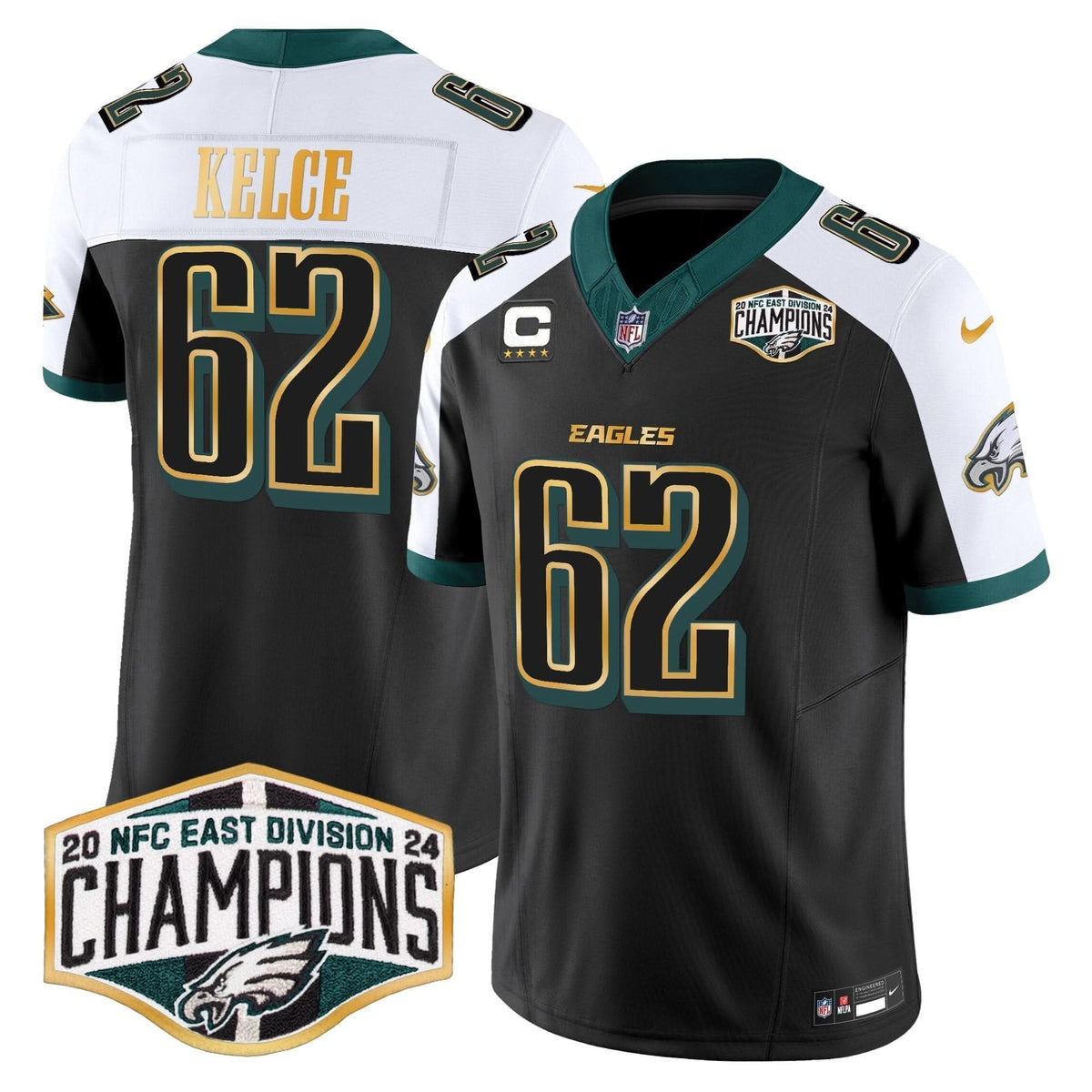 PHI 2024 NFC East Division Champions Gold Trim Vapor Limited Jersey - image 83