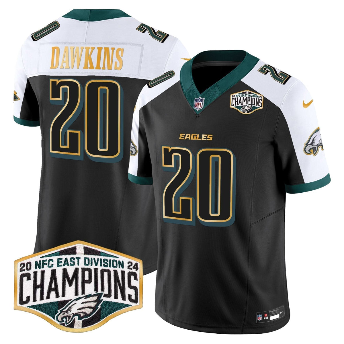 PHI 2024 NFC East Division Champions Gold Trim Vapor Limited Jersey - image 88