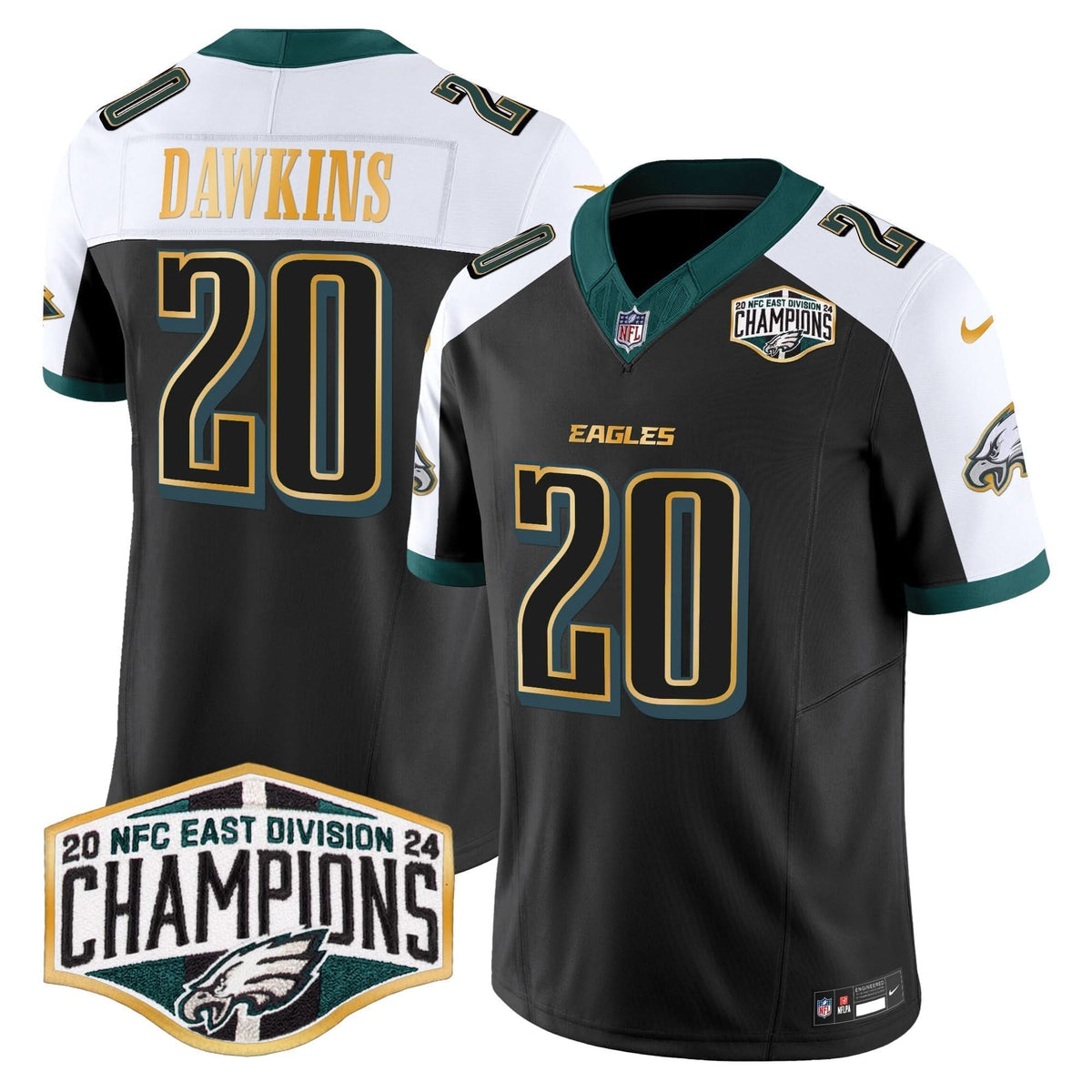 PHI 2024 NFC East Division Champions Gold Trim Vapor Limited Jersey - image 40