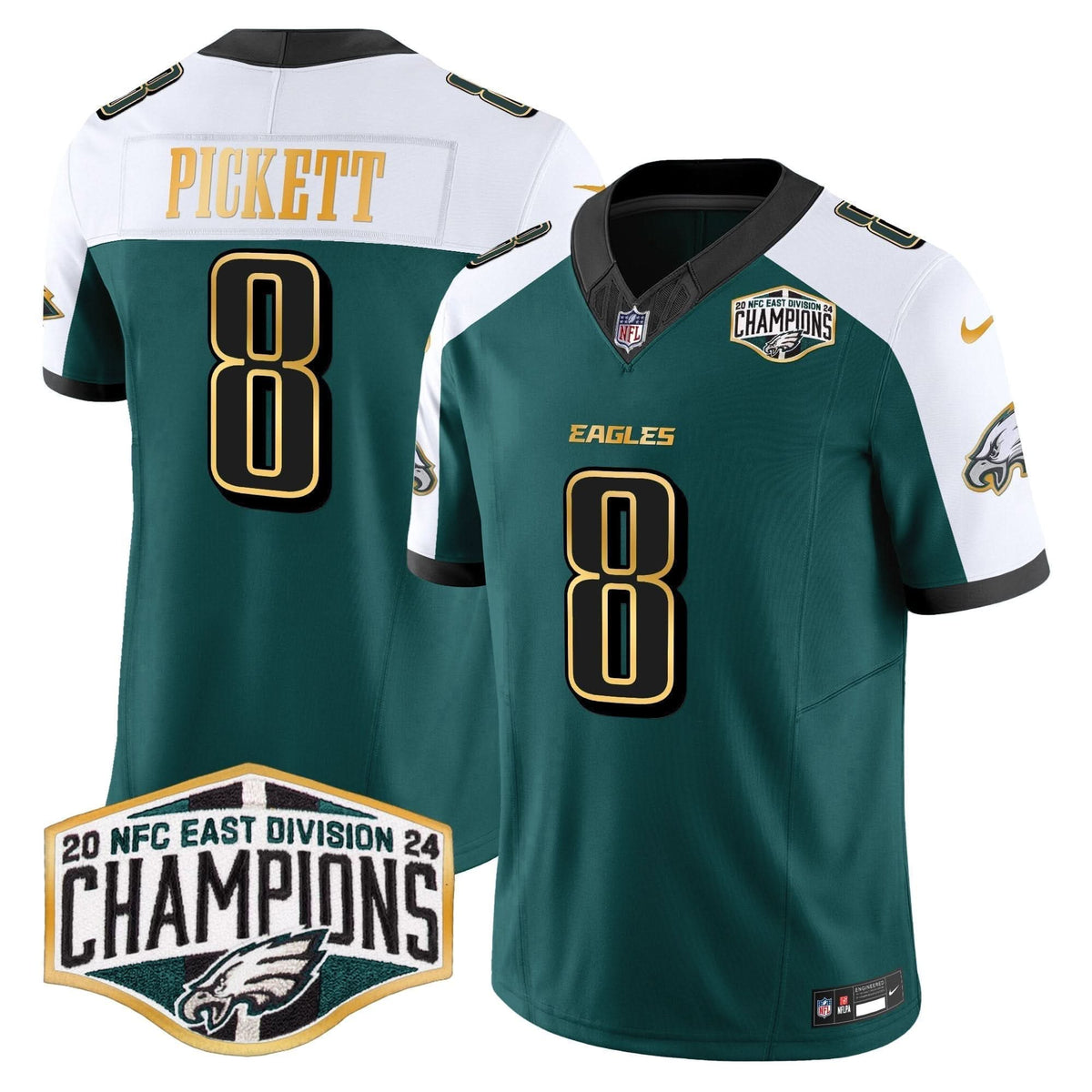 PHI 2024 NFC East Division Champions Gold Trim Vapor Limited Jersey - image 70