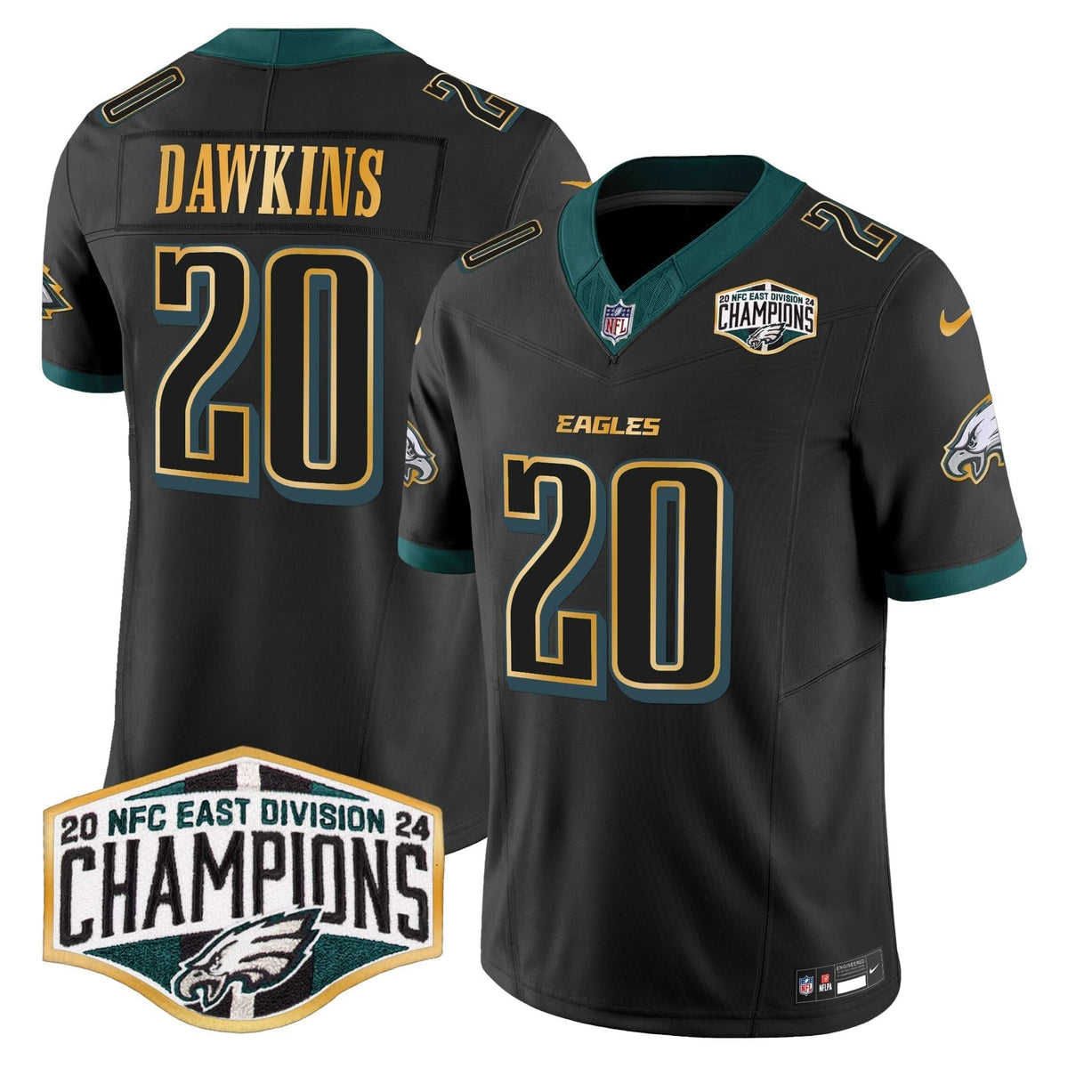 PHI 2024 NFC East Division Champions Gold Trim Vapor Limited Jersey - image 24