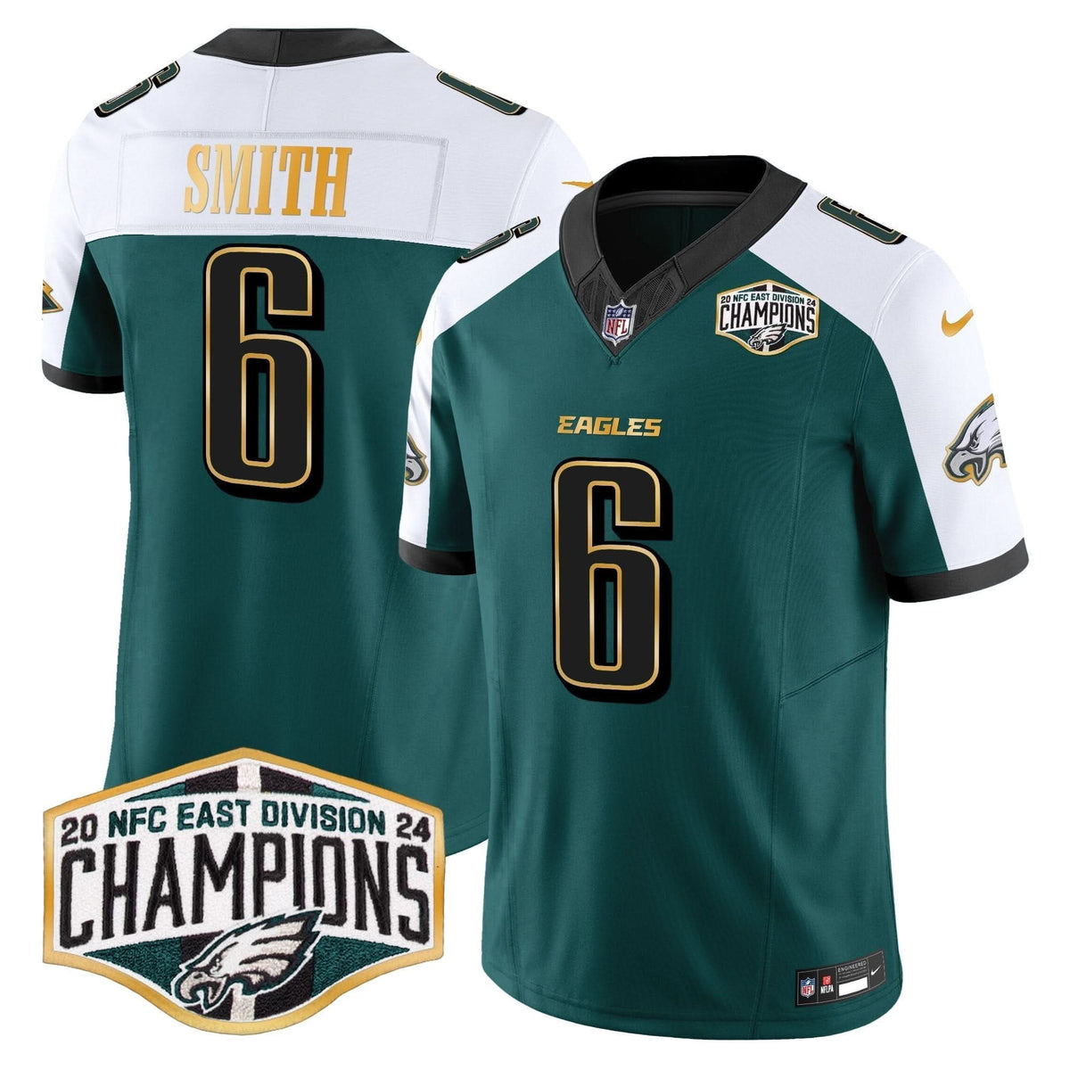 PHI 2024 NFC East Division Champions Gold Trim Vapor Limited Jersey - image 74