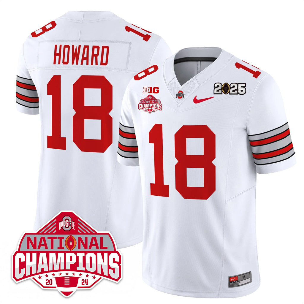 Men's Ohio State Buckeyes 'Heritage Stripe' 2025 CFP Patch - National Champions Jersey - All Stitched - image 11