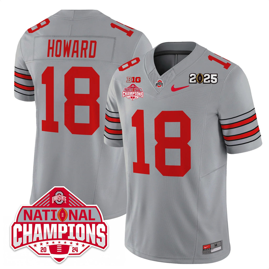 Men's Ohio State Buckeyes 'Heritage Stripe' 2025 CFP Patch - National Champions Jersey - All Stitched - image 30