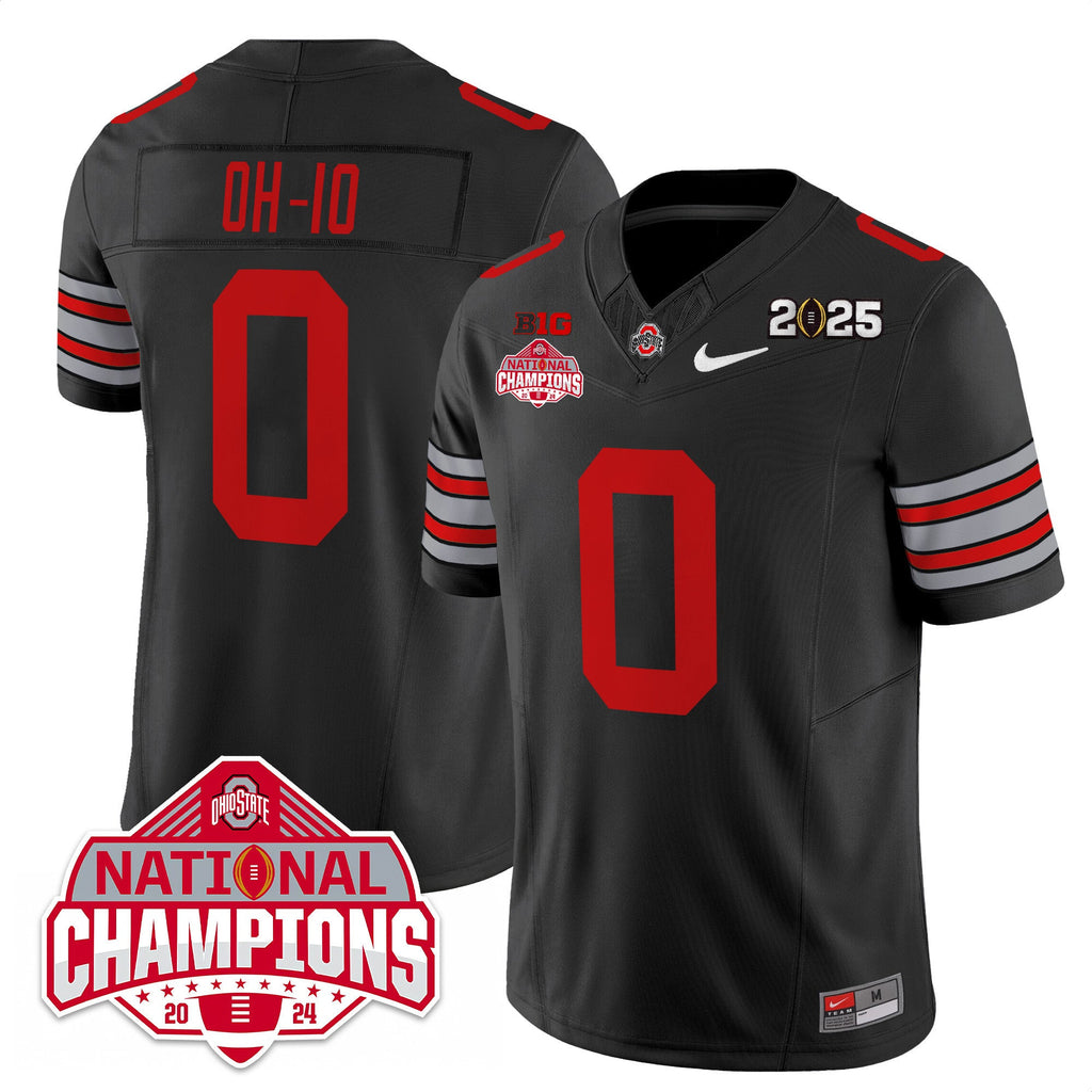 Men's Ohio State Buckeyes 'Heritage Stripe' 2025 CFP Patch - National Champions Jersey - All Stitched - image 33