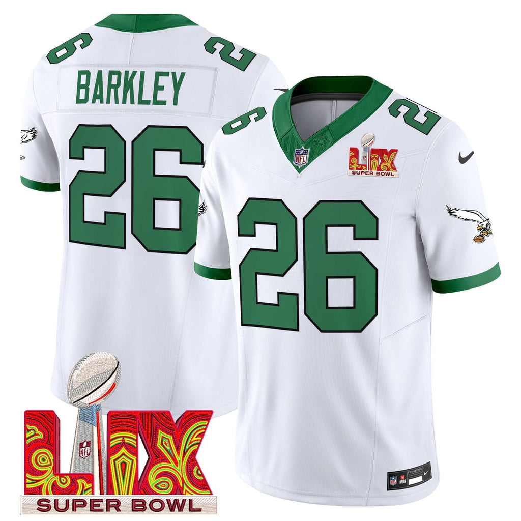 PE Kelly Green Super Bowl LIX Patch Vapor Limited Jersey - image 1