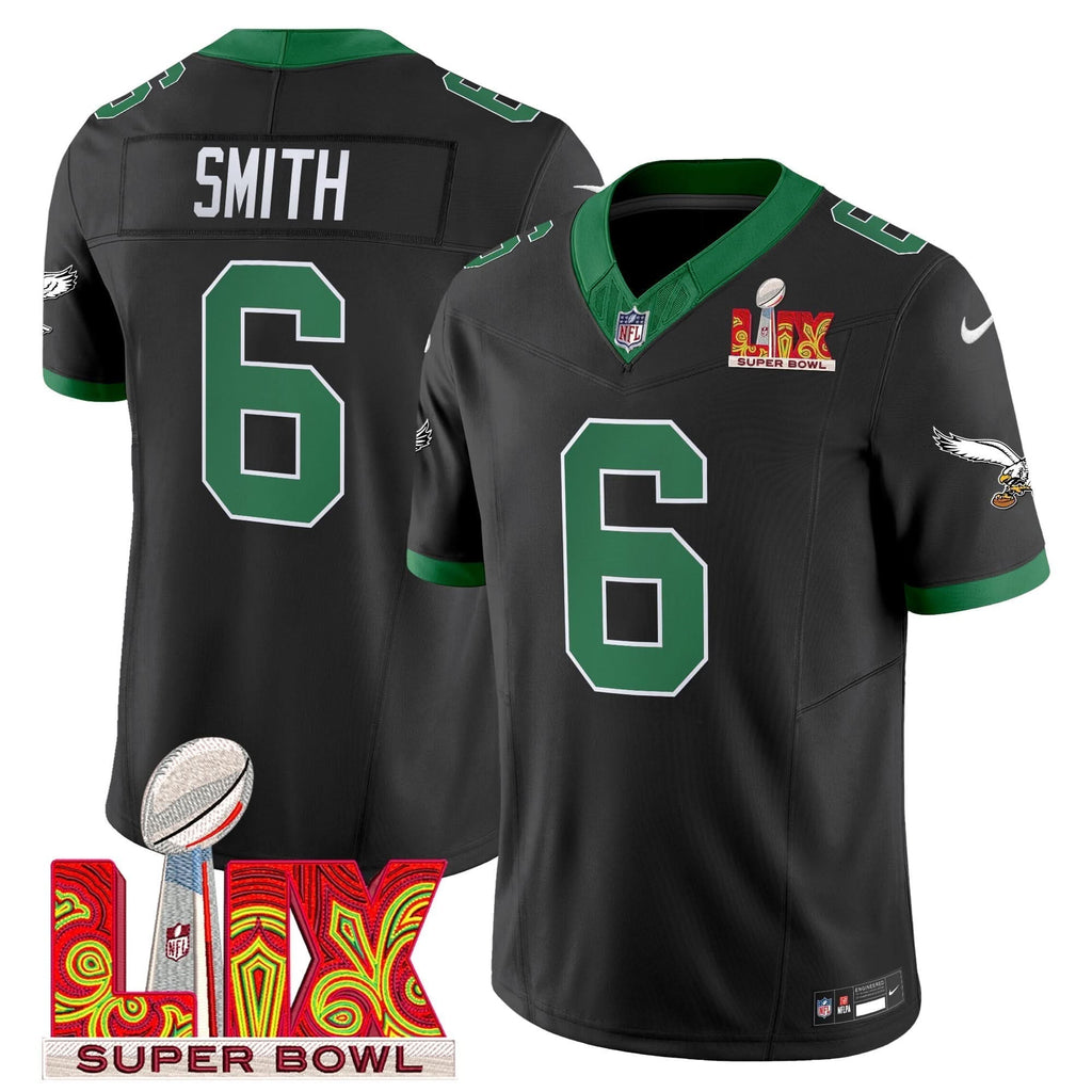 PE Kelly Green Super Bowl LIX Patch Vapor Limited Jersey - image 36