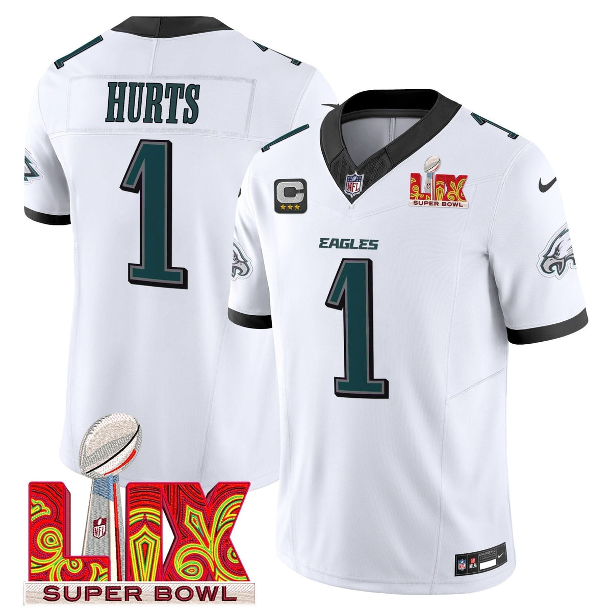 PE Super Bowl LIX Patch Vapor Limited Jersey - image 11