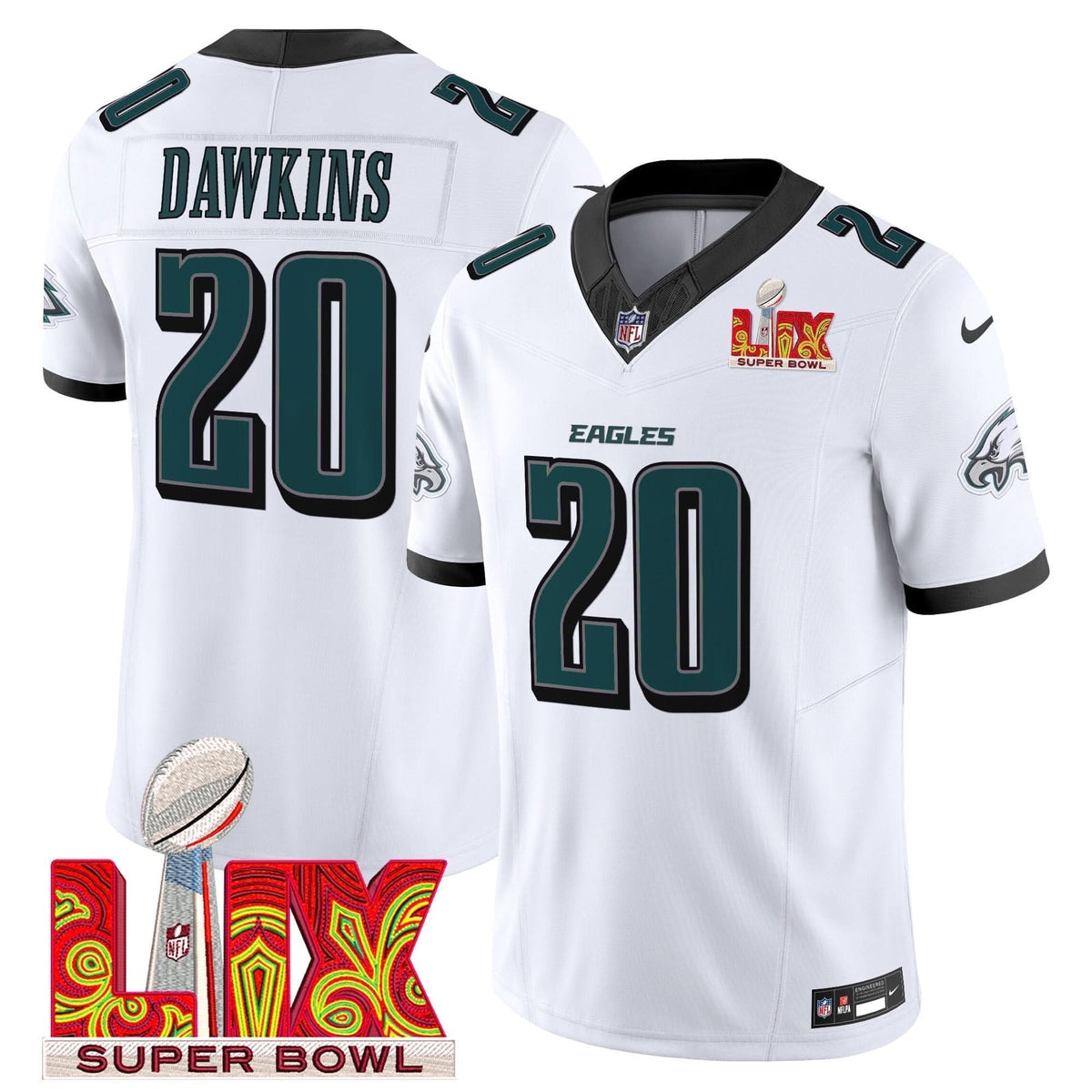 PE Super Bowl LIX Patch Vapor Limited Jersey - image 16