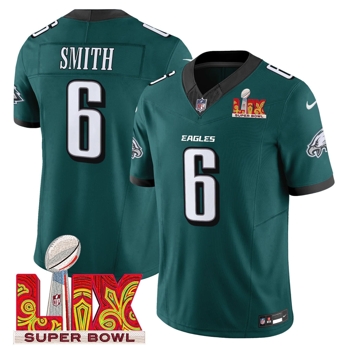 PE Super Bowl LIX Patch Vapor Limited Jersey - image 5