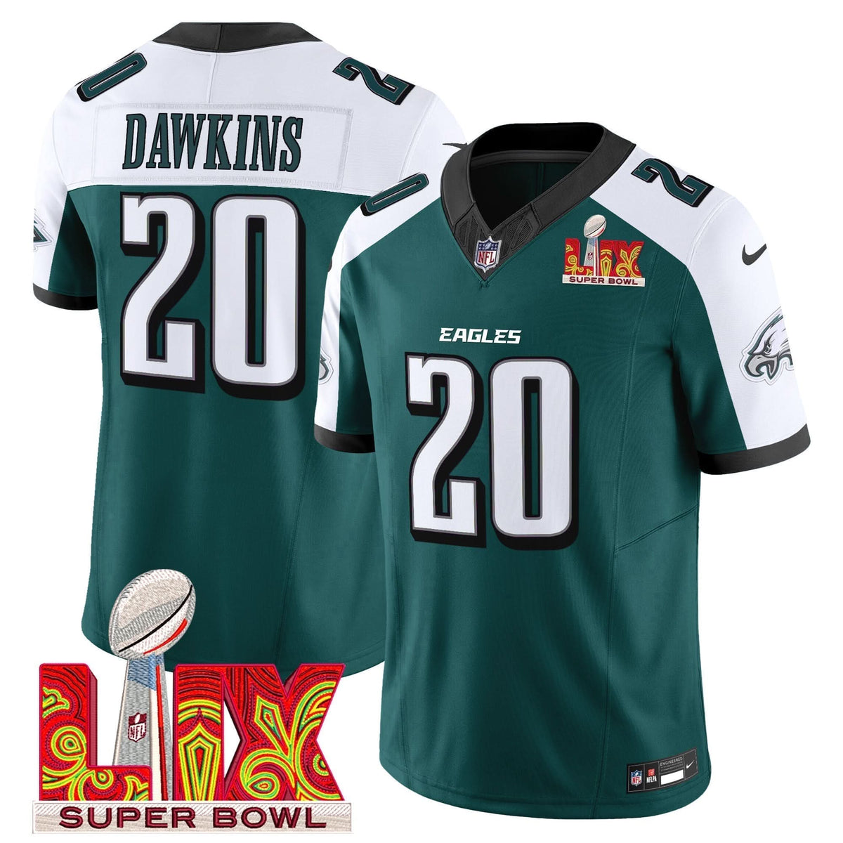 PE Super Bowl LIX Patch Vapor Limited Jersey - image 32