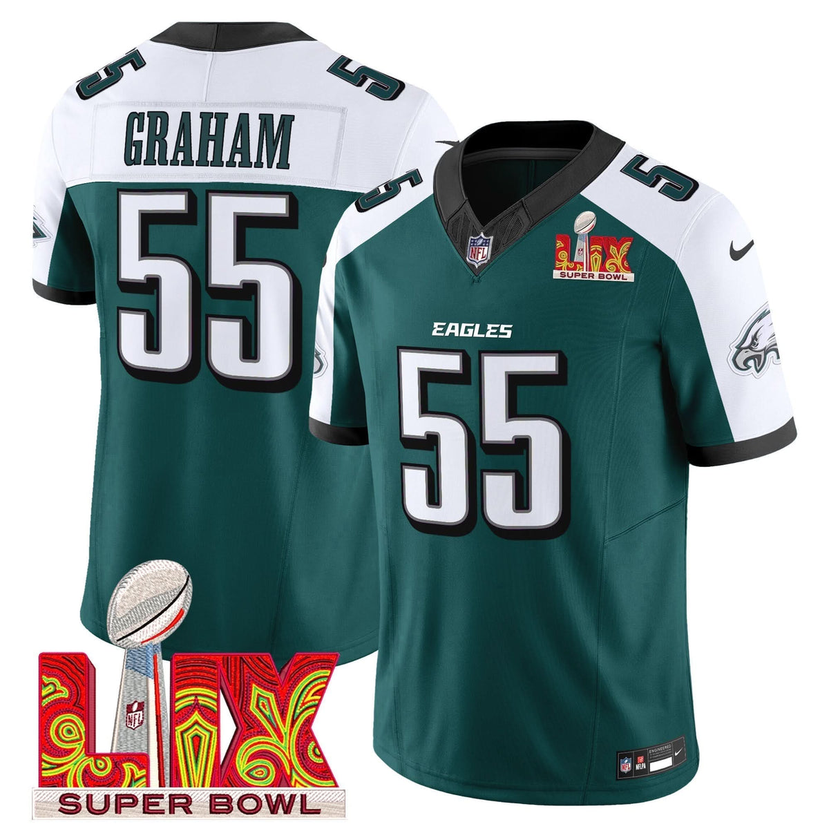 PE Super Bowl LIX Patch Vapor Limited Jersey - image 31