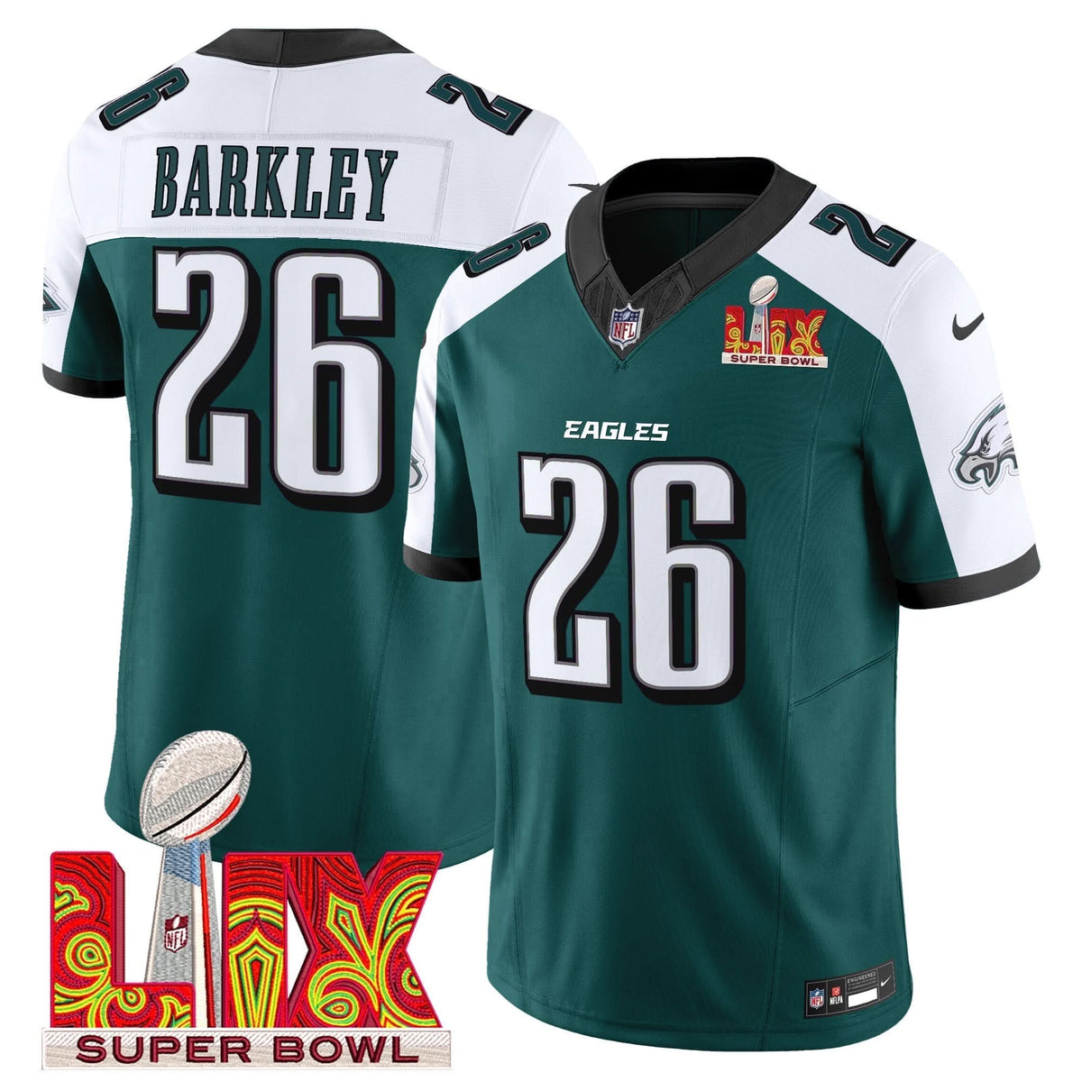 PE Super Bowl LIX Patch Vapor Limited Jersey - image 25