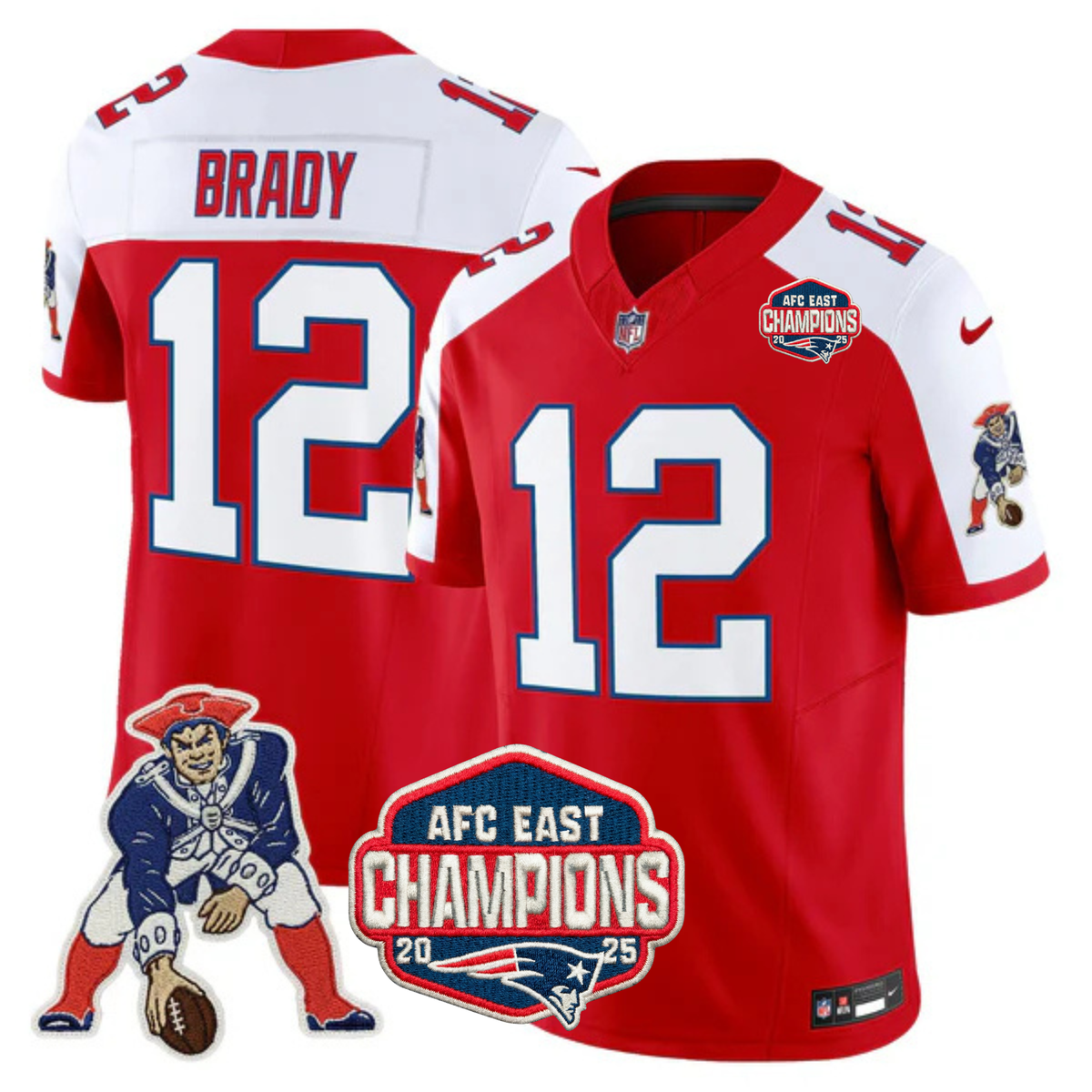 NE AFC East Champions Throwback Vapor Limited Jersey V2 - image 6