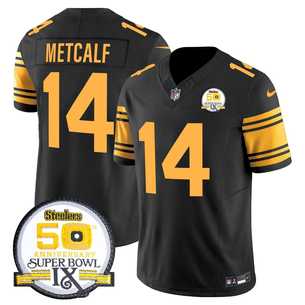PIT 50th Anniversary Of Super Bowl IX Patch Vapor Limited Jersey - image 52
