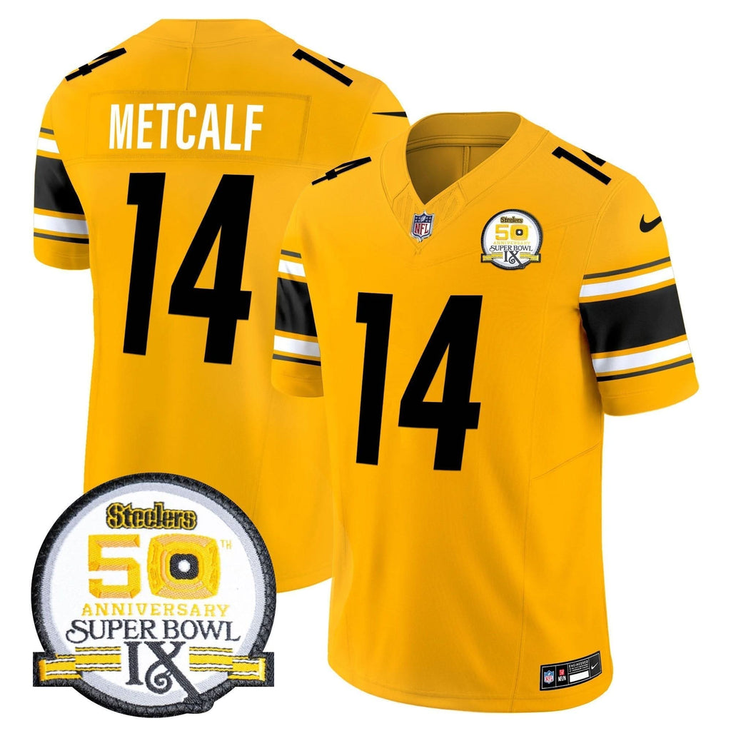 PIT 50th Anniversary Of Super Bowl IX Patch Vapor Limited Jersey - image 42