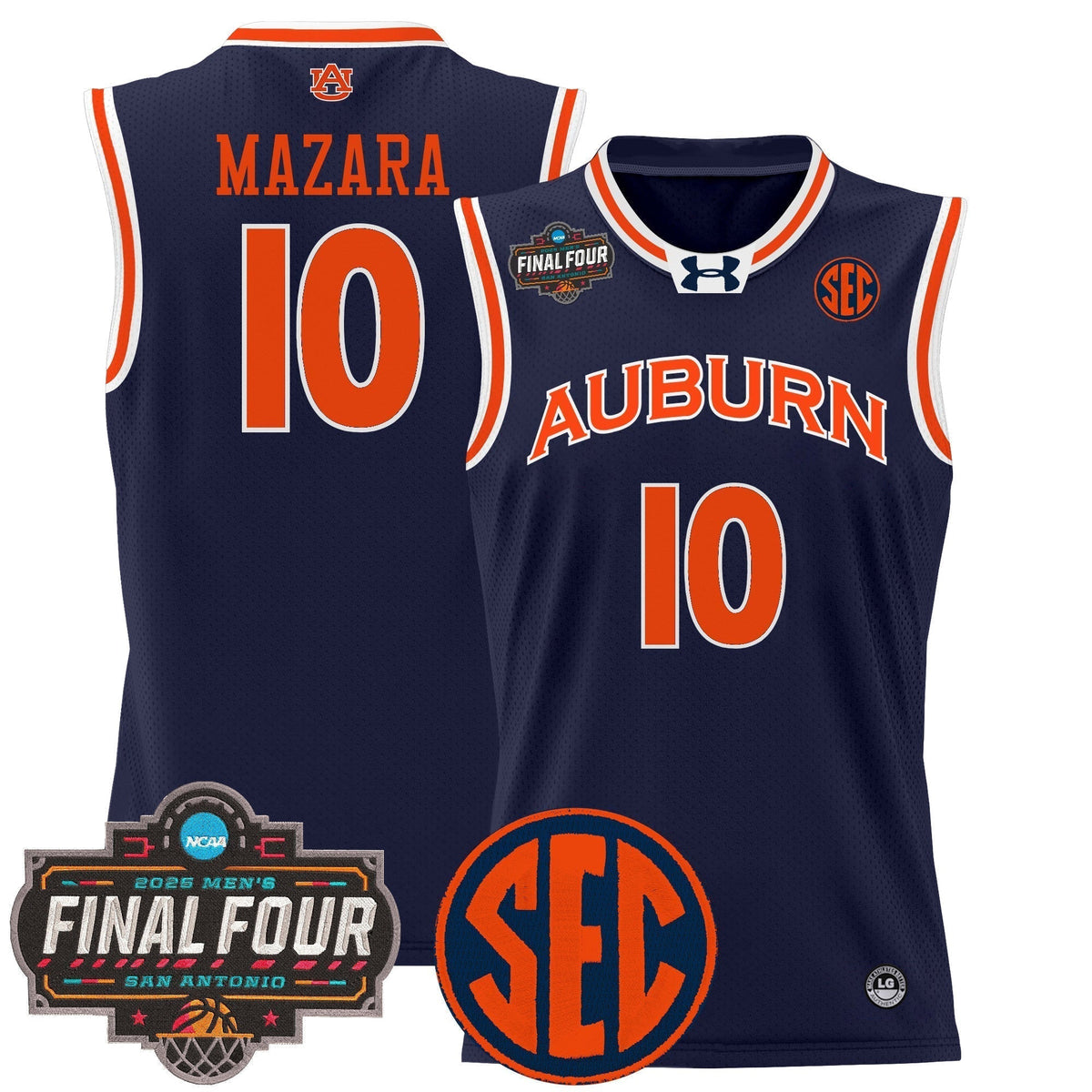AUB 2025 Final Four Patch Lightweight Basketball Jersey - Stitched - image 11
