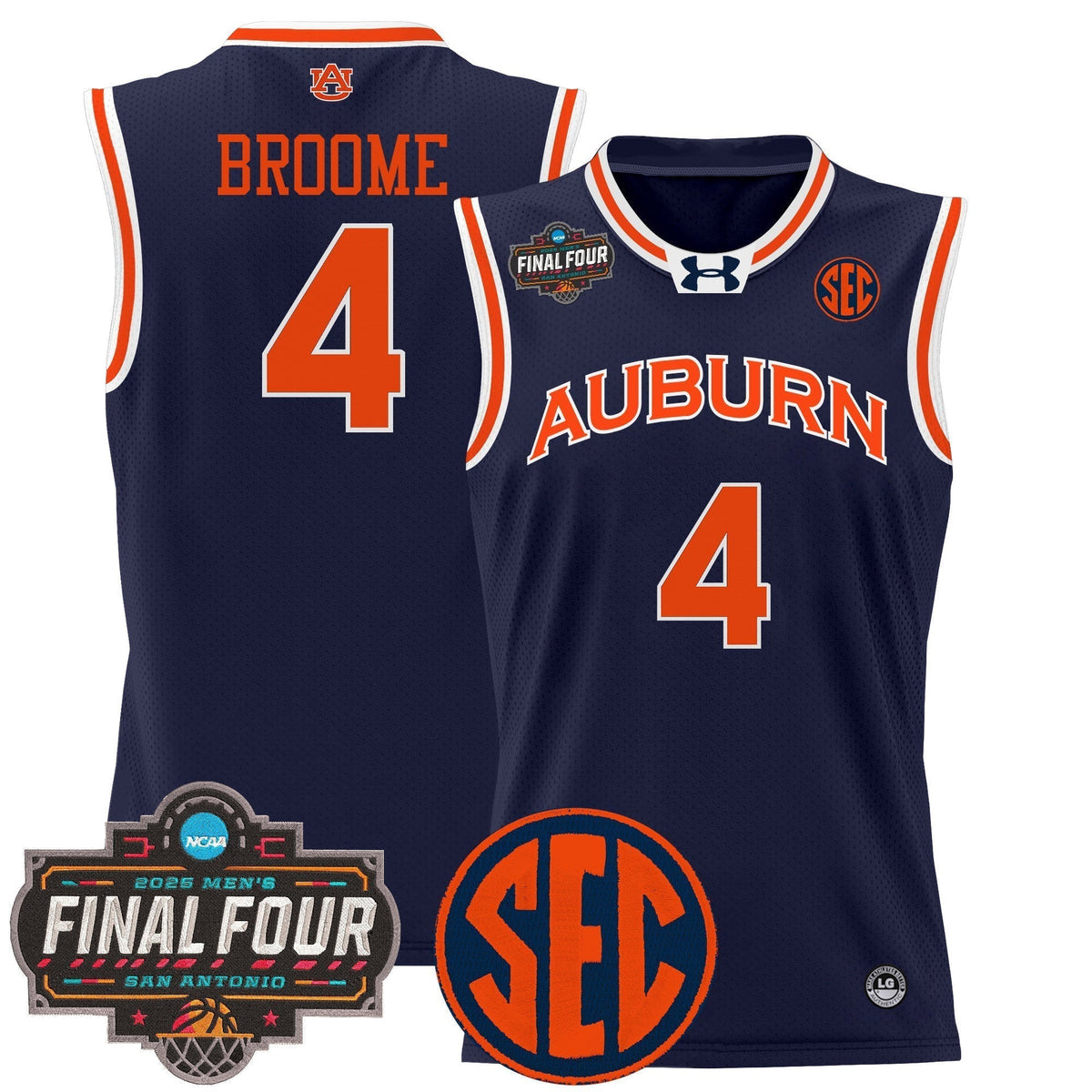 AUB 2025 Final Four Patch Lightweight Basketball Jersey - Stitched - image 9