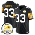 PIT 50th Anniversary Of Super Bowl IX Patch Vapor Limited Jersey - image 1