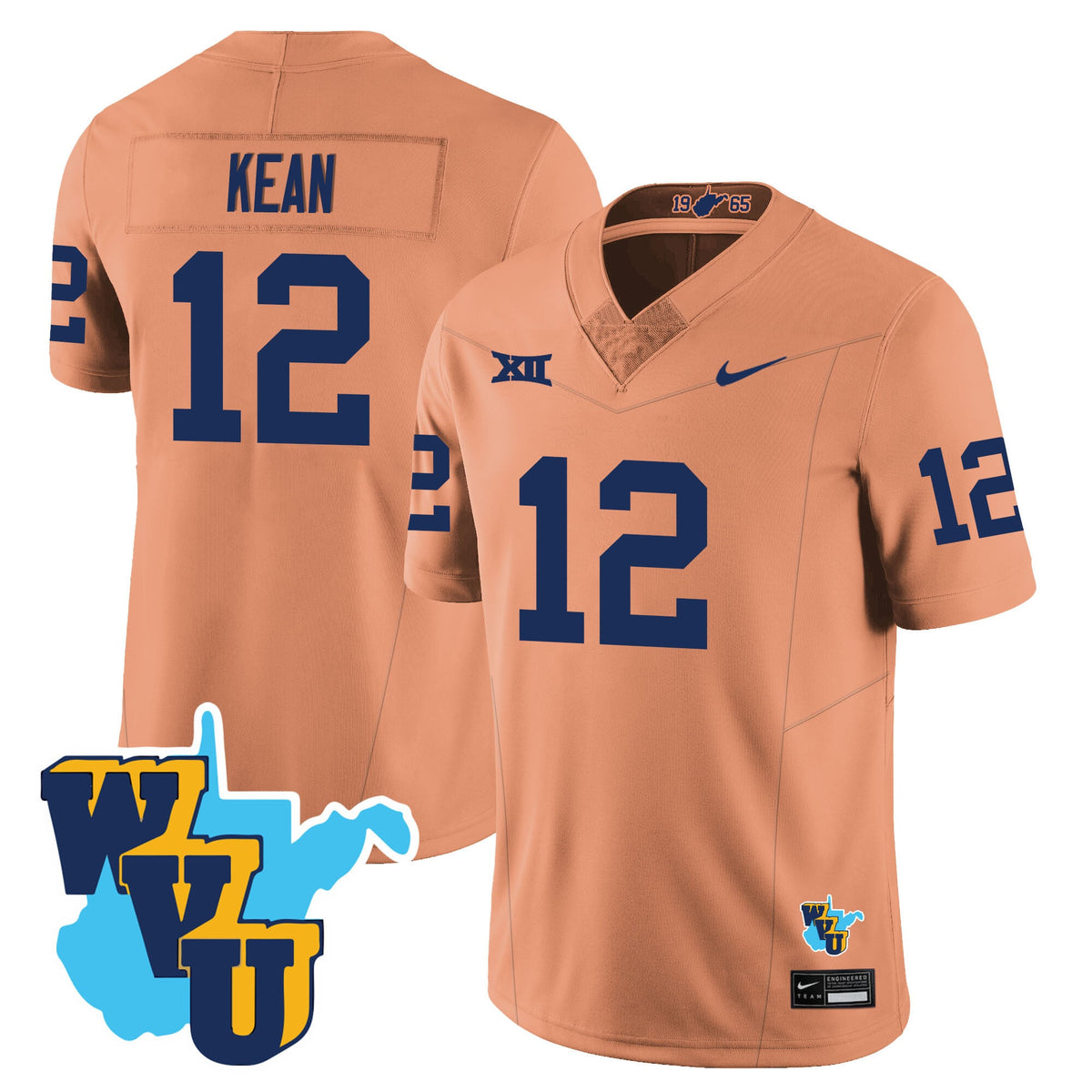 Men's West Virginia Mountaineers 1965-2025 Throwback Jersey - All Stitched - image 6