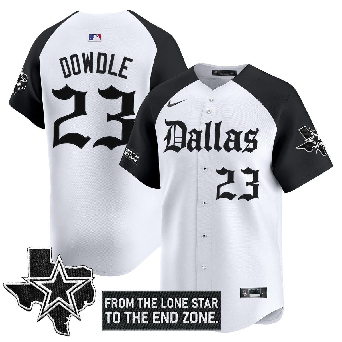 DC 'Gothic Lone Star Edition' Vapor Baseball Jersey - All Stitched - image 23
